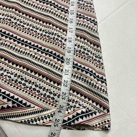 H&M Geometric Design Dress, Brown, Sz 12 - Picture 3 of 10